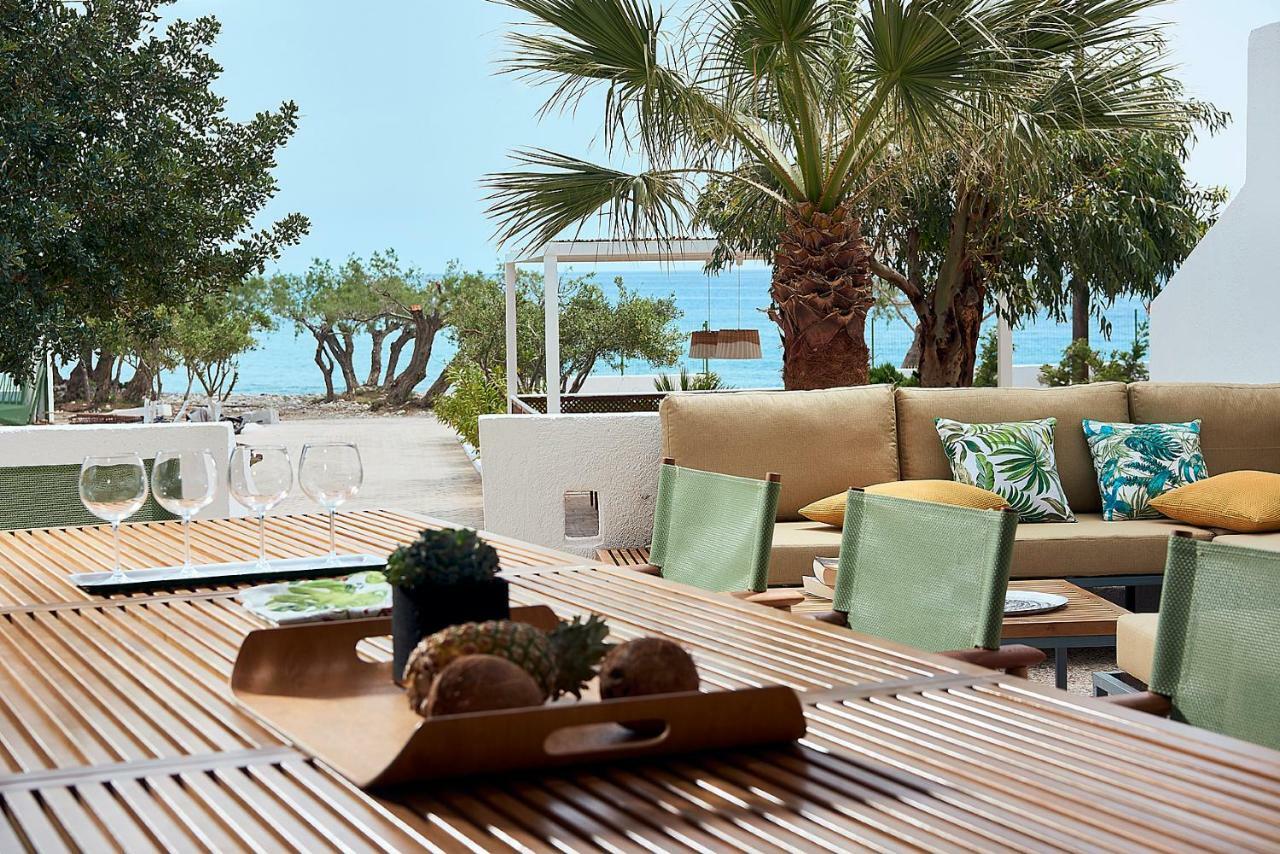קוטסונארי Beachfront Villa On Crete - Kirvas, Member Of Pelagaios Villas מראה חיצוני תמונה
