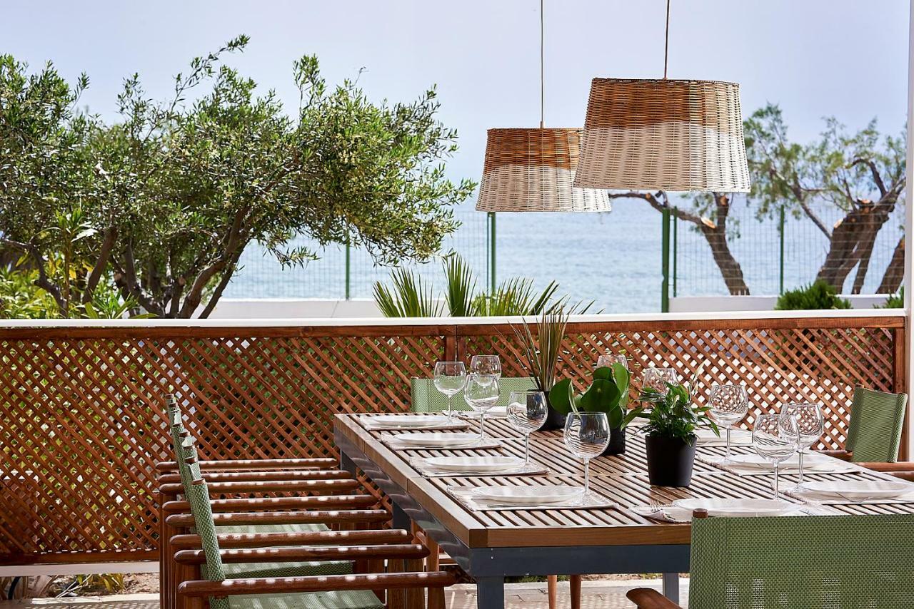 קוטסונארי Beachfront Villa On Crete - Kirvas, Member Of Pelagaios Villas מראה חיצוני תמונה